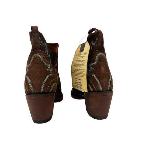 Dan Post Vallejo Boots Size: 7 Brand New in Box Western Booties Turquoise Brown - Picture 11 of 14